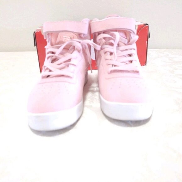 Womens FILA VULC 13 ARES Distress High Top Sneakers Shoes 7.5 7 1/2 CRBL LT Pink - Picture 6 of 12